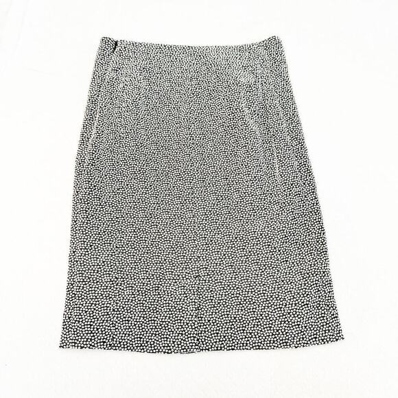 MM La Fleur Patterned Pencil Skirt Woven Poka Dot Size 8 - Picture 2 of 6